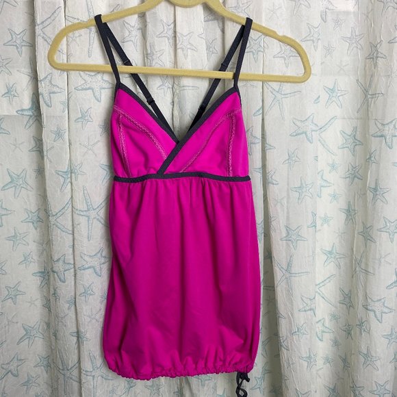 Lululemon  Pink Tank Top REHEARSAL Drawstring - Picture 1 of 8